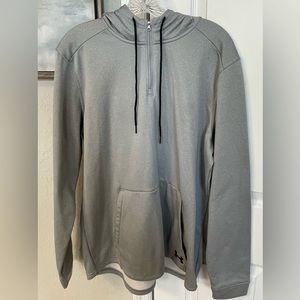 Under Armour Men’s Loose Fit L/S Cold Gear 1/4 Zip Hooded Sweatshirg-Sz L-EUC